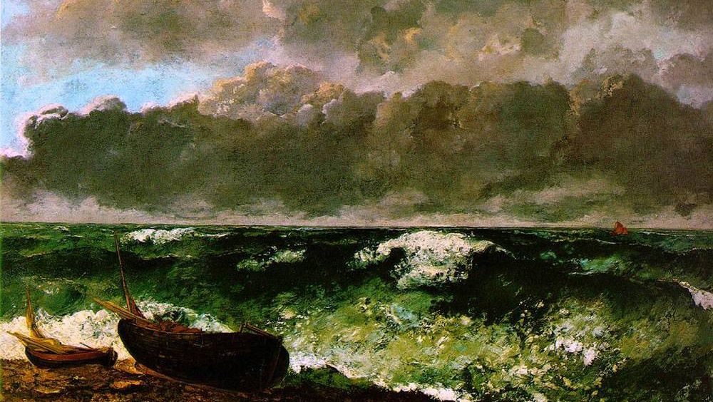 Гюстав Курбе. Бурное море. 1869 (фрагмент)