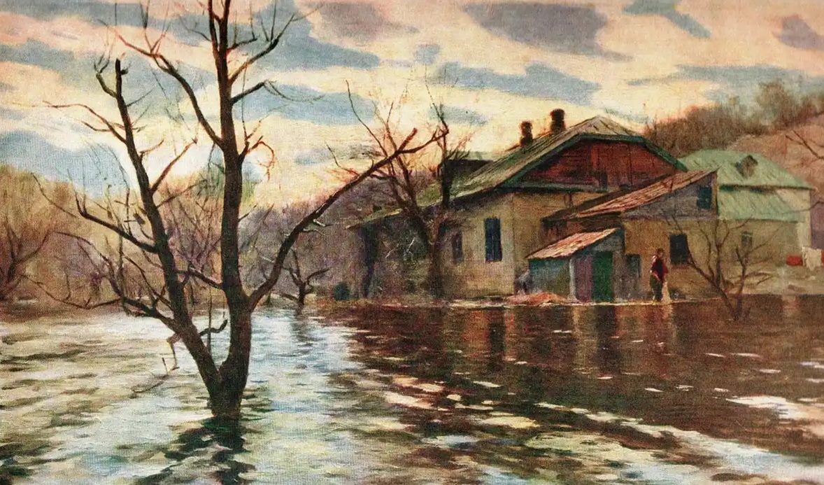 Сергей Святославский. Наводнение (фрагмент). 1900-1903