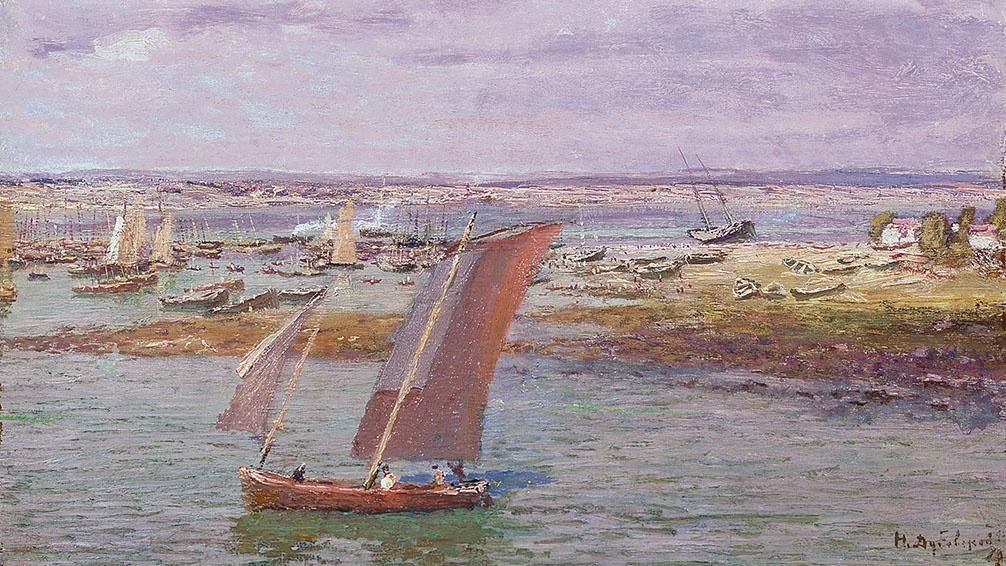 Николай Дубовской. Завод сардин (фрагмент). 1900-е
