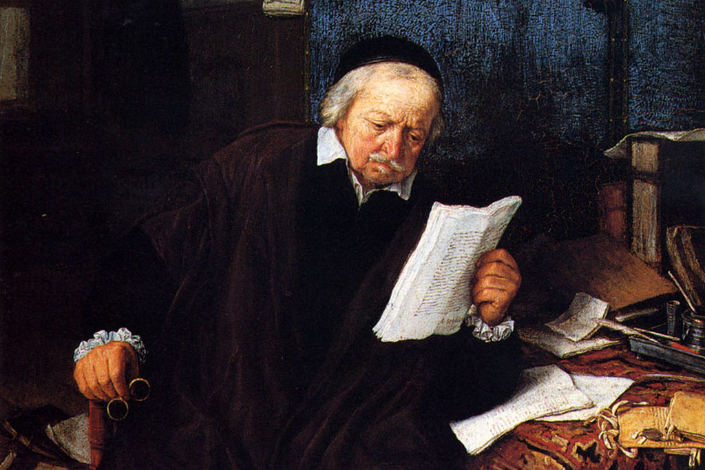 Адриан ван Остаде. Адвокат в своем кабинете (фрагмент). 1637
