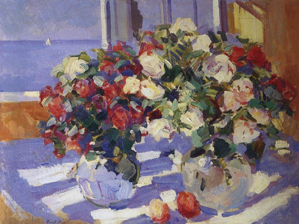 Коровин Константин. Розы. 1910