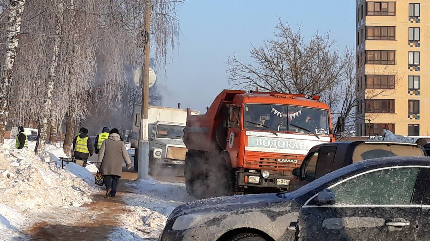 Авария водопровода, Наро-Фоминск 27.02.2018