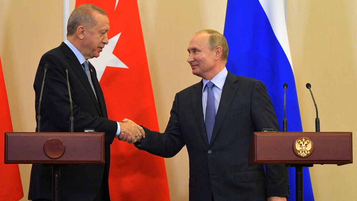 Путин и Эрдоган (архивная фотография)
