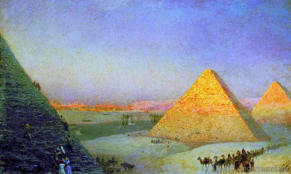 И. К. Айвазовский. Пирамиды. 1895