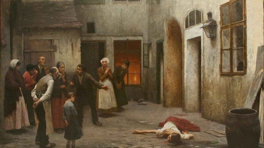Якуб Шиканедер. Убийство в доме. 1890