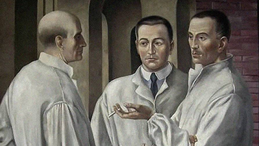 Фридрих Рейман. Три хирурга (фрагмент). 1937