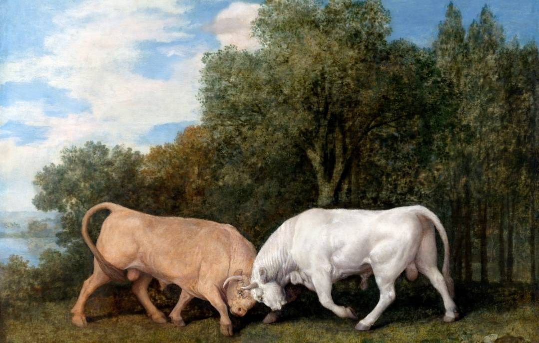 Джордж Стаббс. Бой быков (фрагмент). 1786