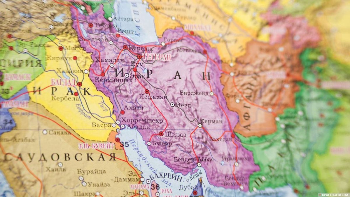Иран. Карта мира