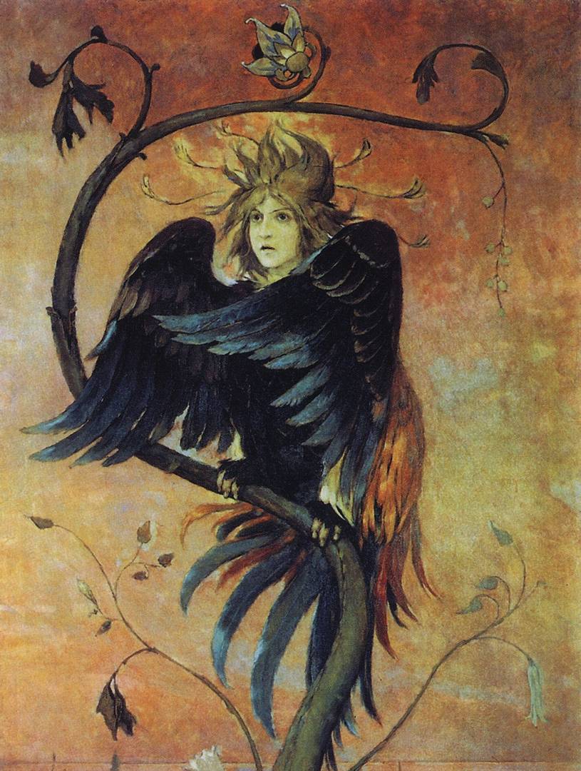 Виктор Васнецов. Гамаюн, птица вещая (фрагмент). 1897