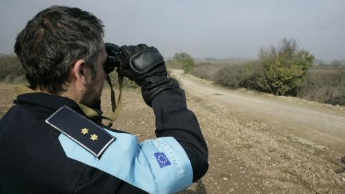 Полицейский агентства Frontex