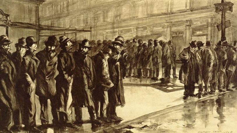 Эверетт Шинн — Безработные. 1908