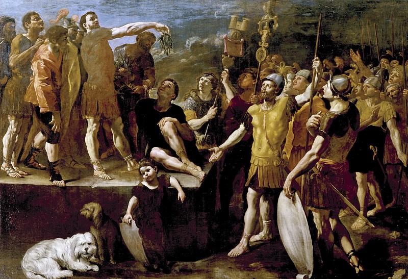 Джованни ди Стефано Ланфранко. Речь римского императора. 1638