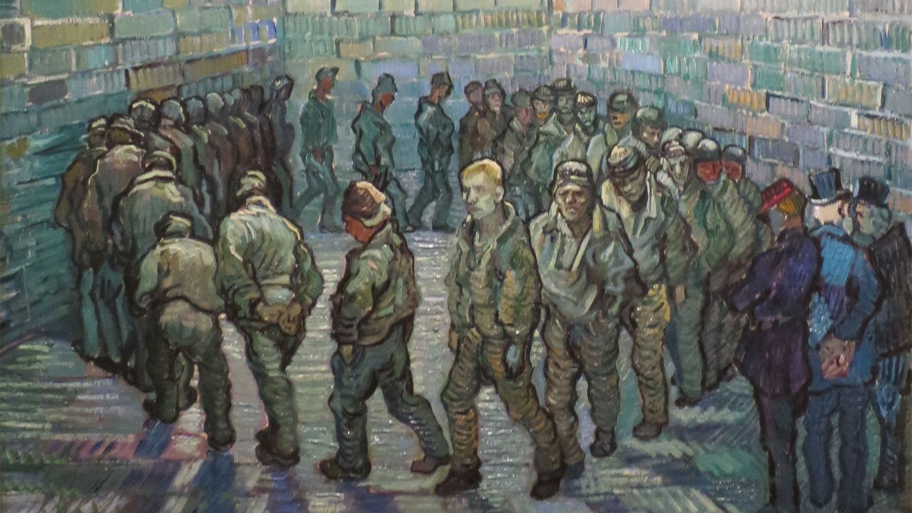 Винсент ван Гог. Прогулка заключённых. 1890 год