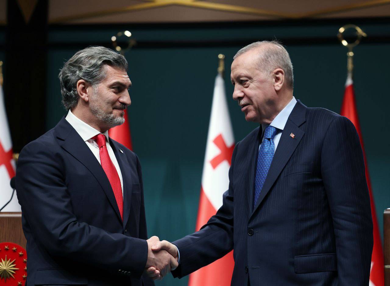 Президент Грузии Михаил Кавелашвили и президент Турции Реджеп Тайип Эрдоган