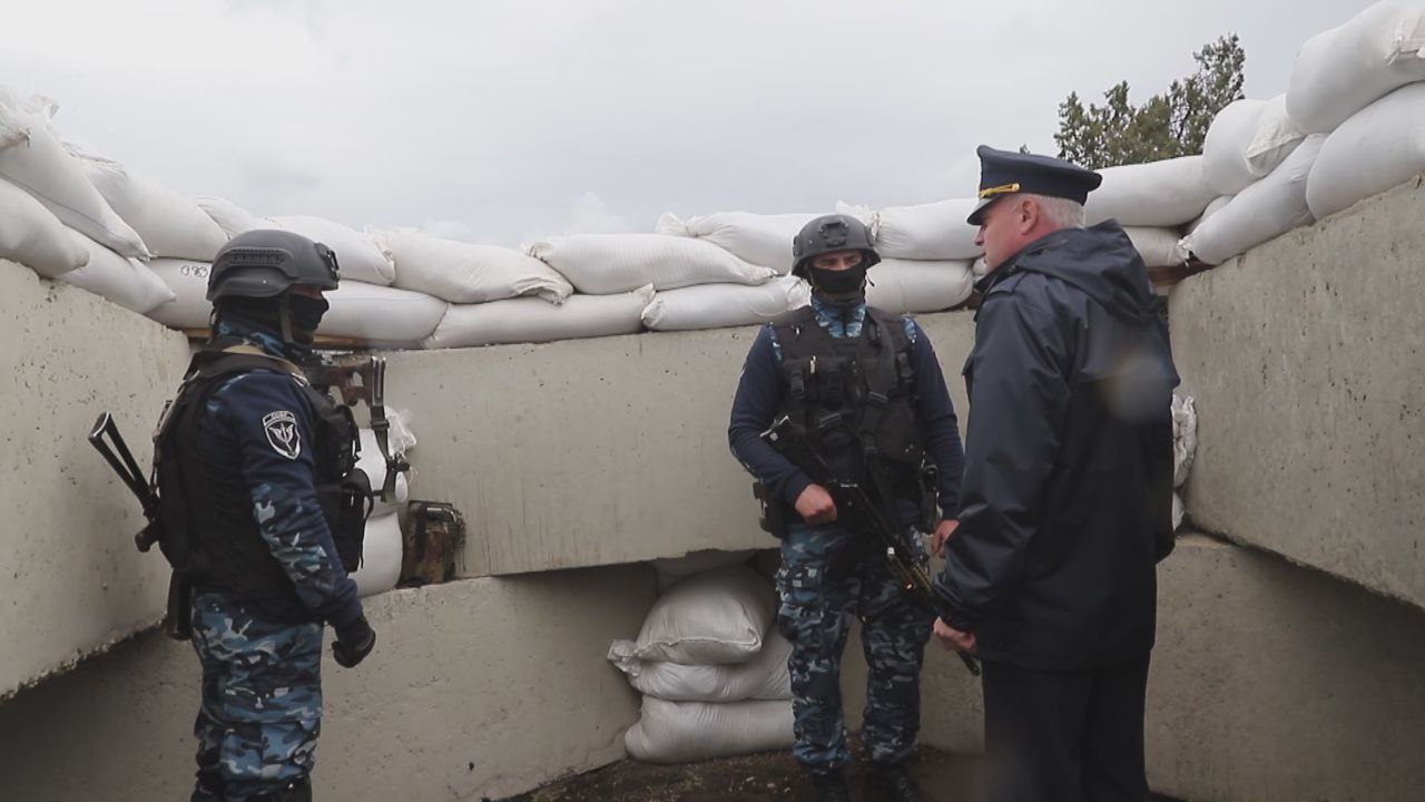 Министр внутренних дел Приднестровья Виталий Нягу инспектирует блокпосты