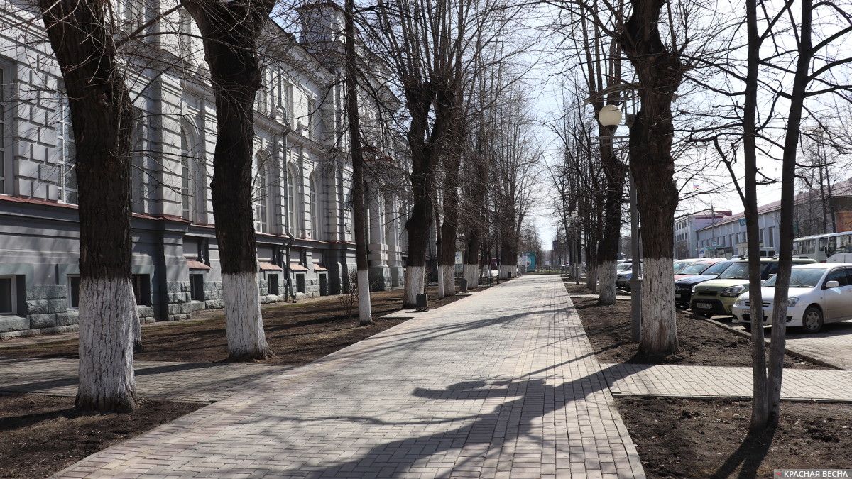 Проспект Ленина рядом с Томским политехническим университетом