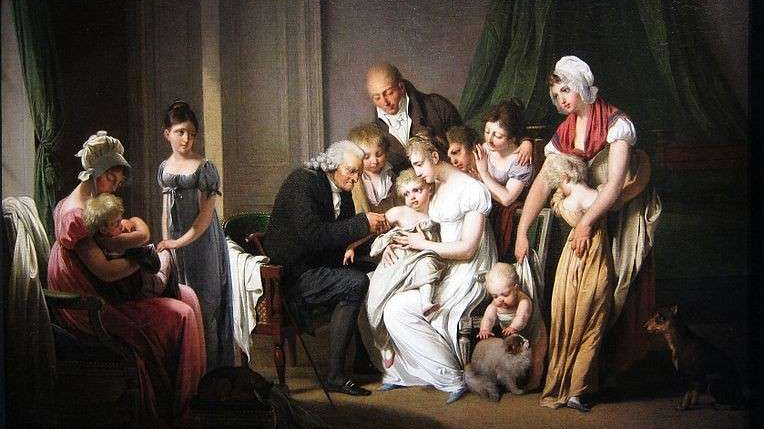 Луи Леопольд Буальи. Врач, прививающий маленького ребенка. 1807