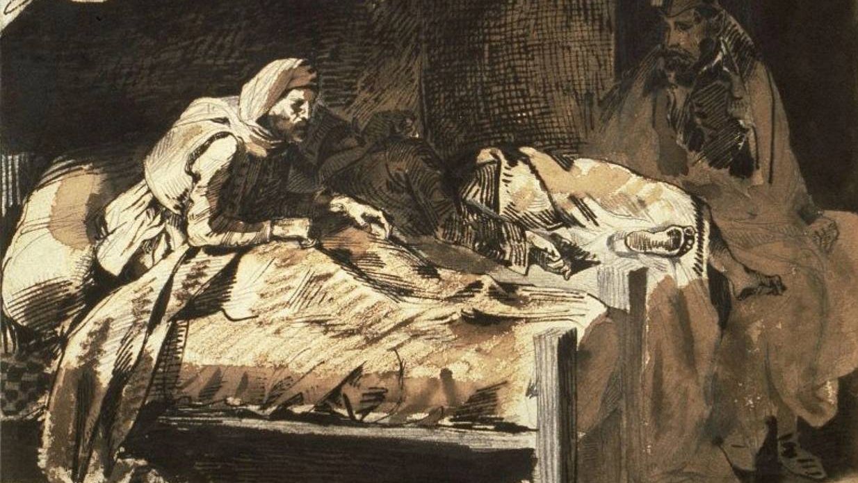 Эжен Делакруа. Военный госпиталь. 1824