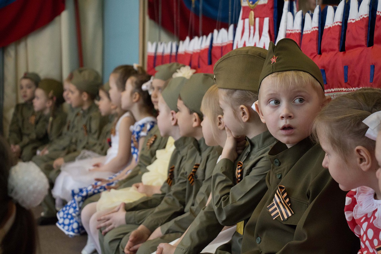 Дети на празднованиях Дня Победы