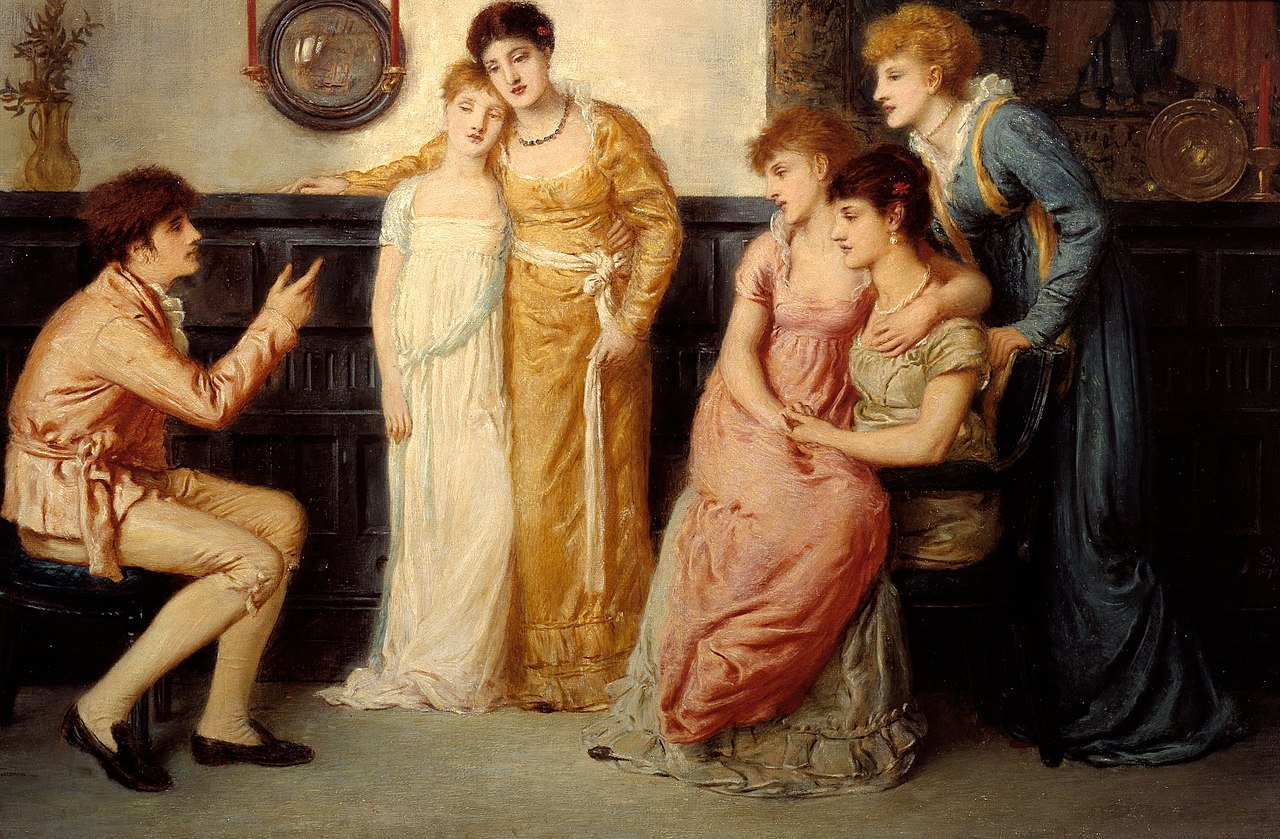 Симеон Соломон. Юноша, рассказывающий сказки дамам. 1870