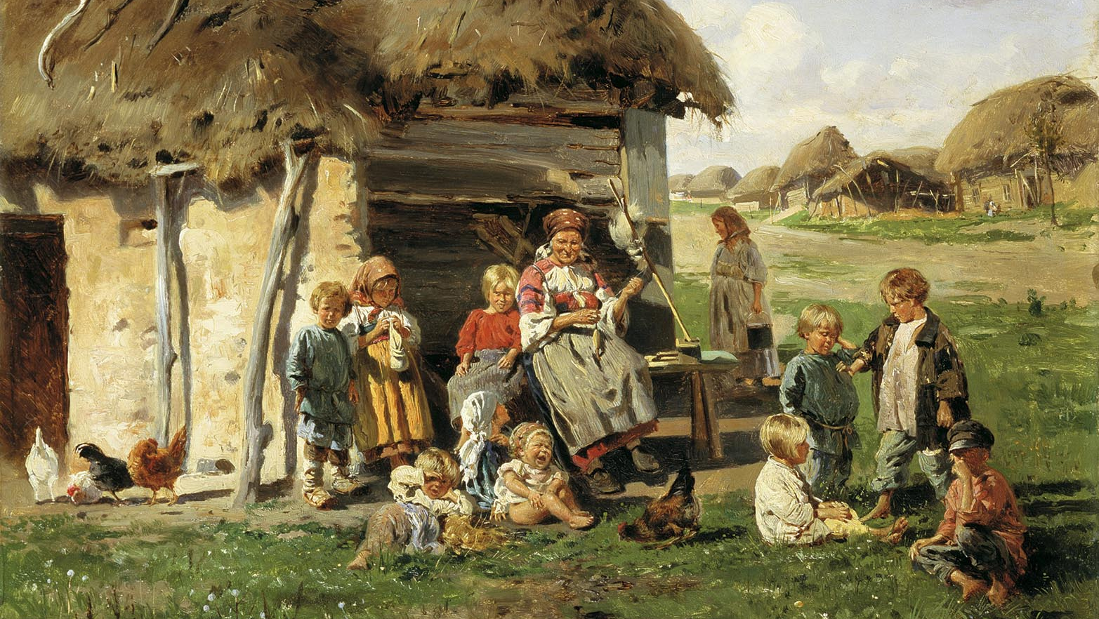 Маковский Владимир. Крестьянские дети. 1890.