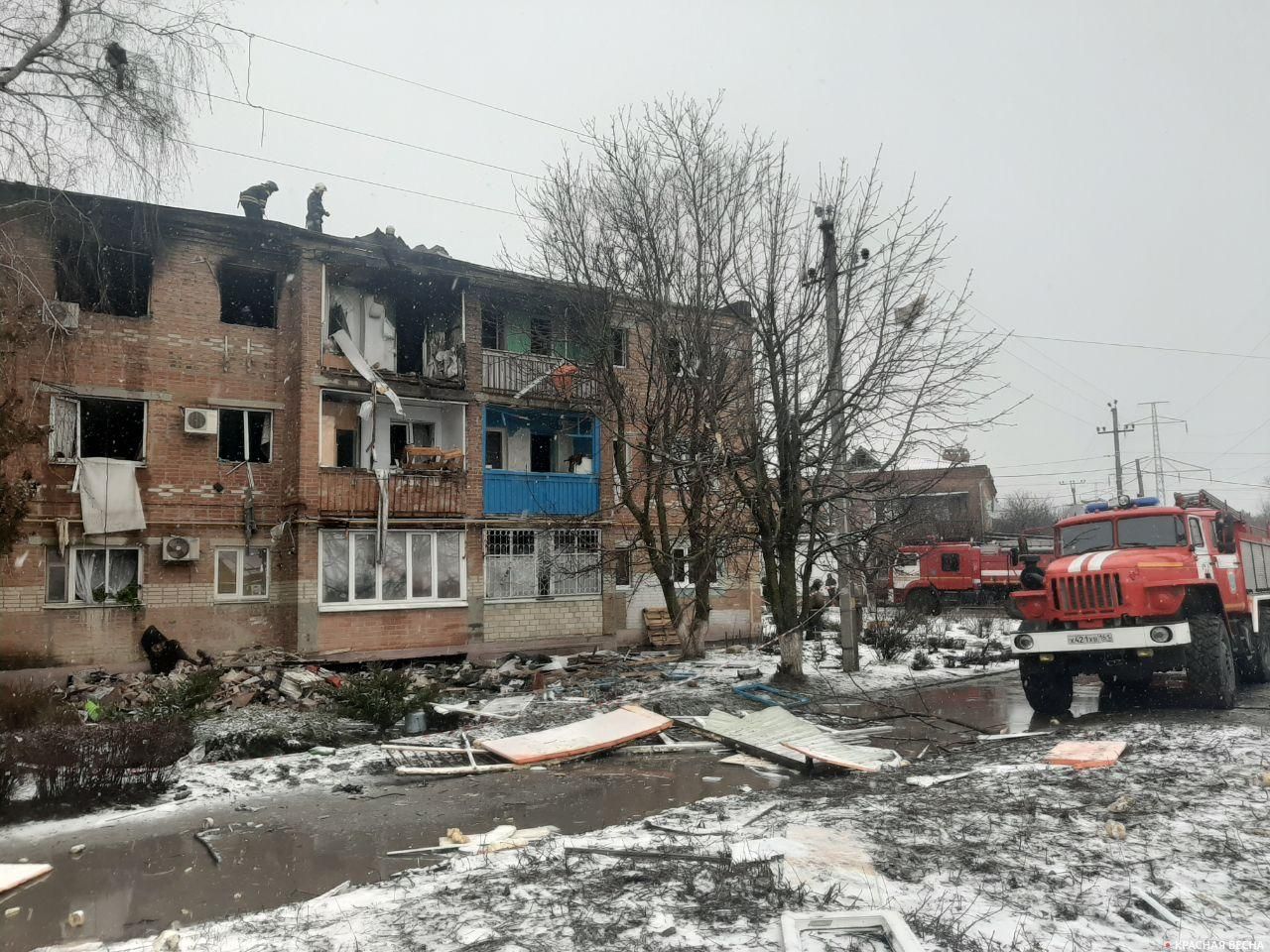 Взрыв бытового газа в жилом доме в Азове — фоторепортаж | ИА Красная Весна