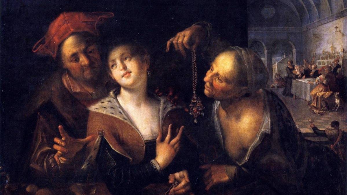 Ханс фон Аахен. Сводня и пара. 1610