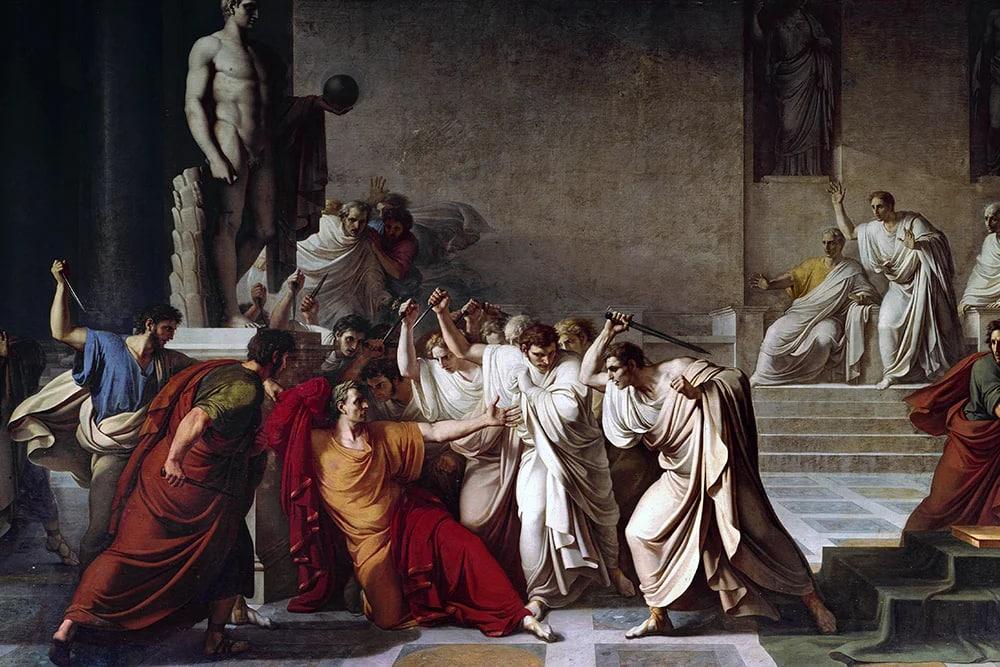 Винченцо Камуччини. Убийство Цезаря в сенате