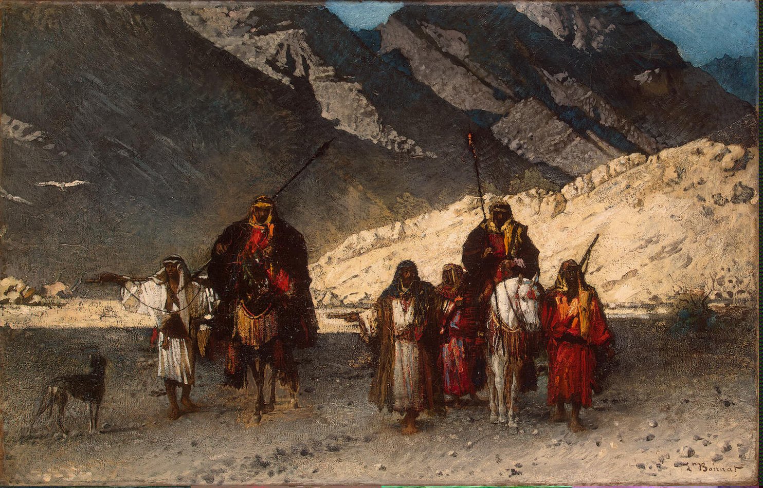 Бонна Леон. Арабские шейхи в горах. 19 век