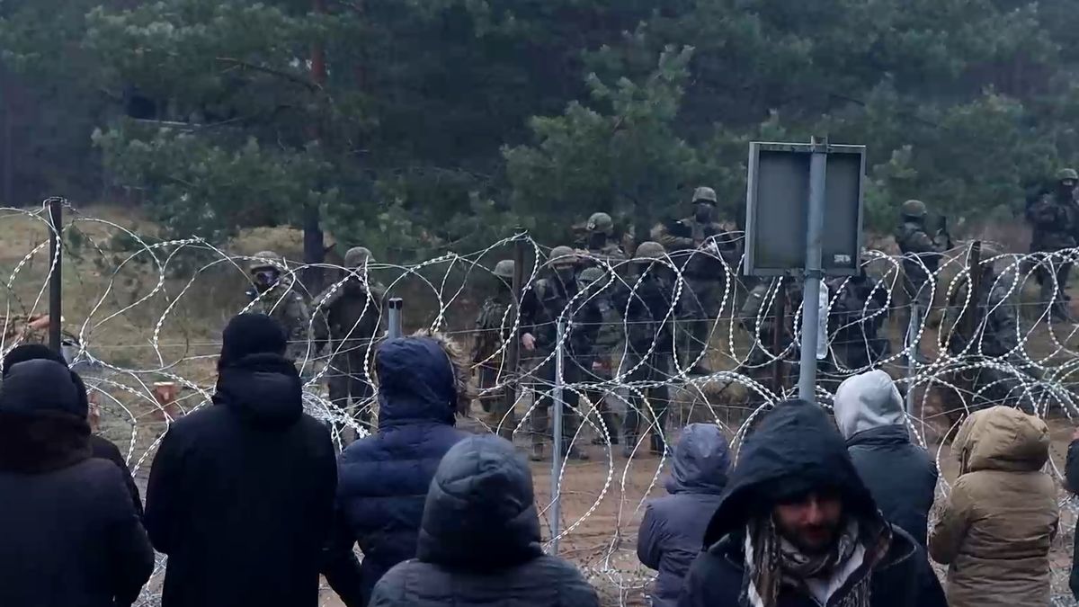 Мигранты на польской границе