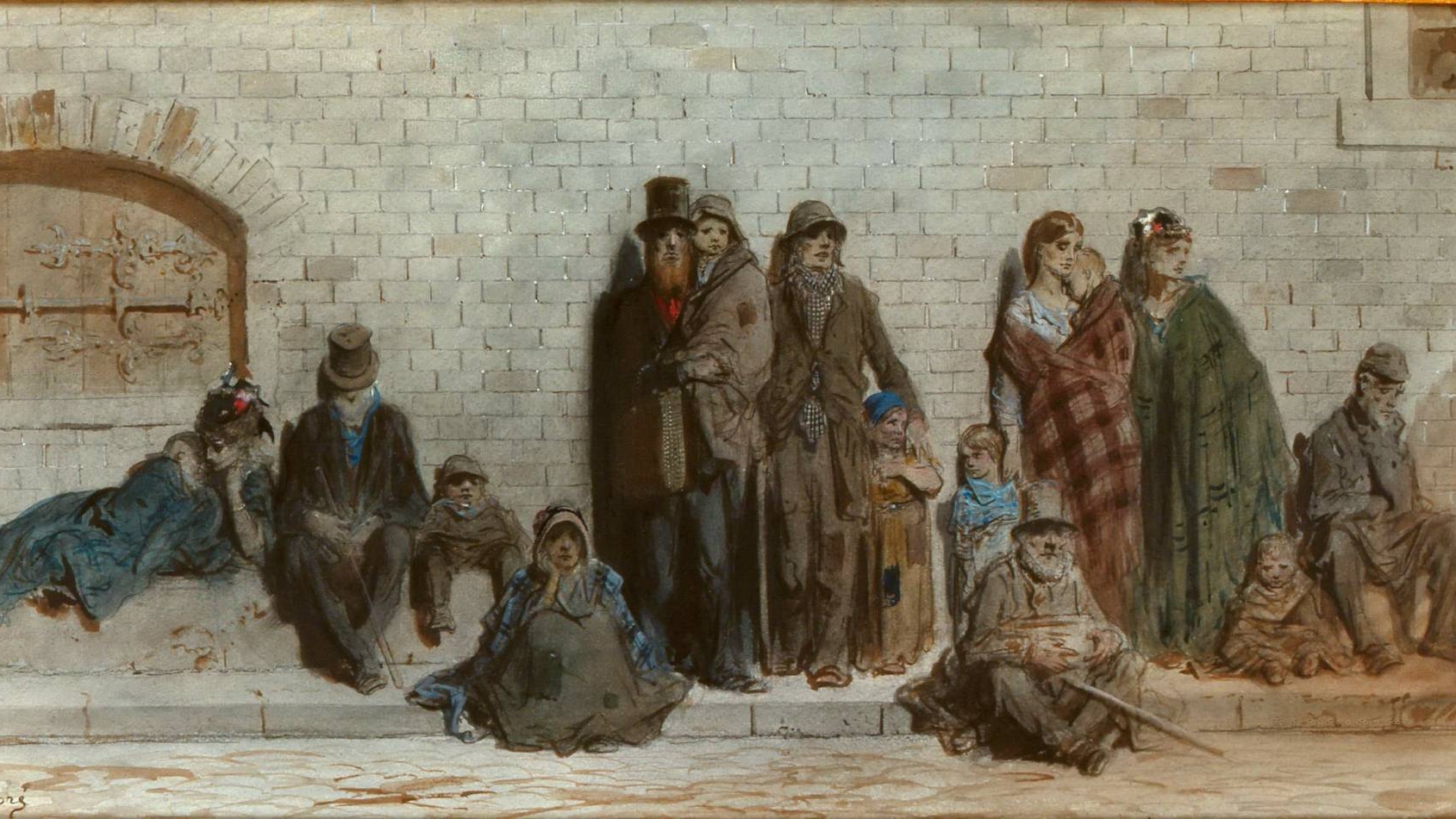 Гюстав Доре. На улице Лондона (фрагмент). 1868-1872