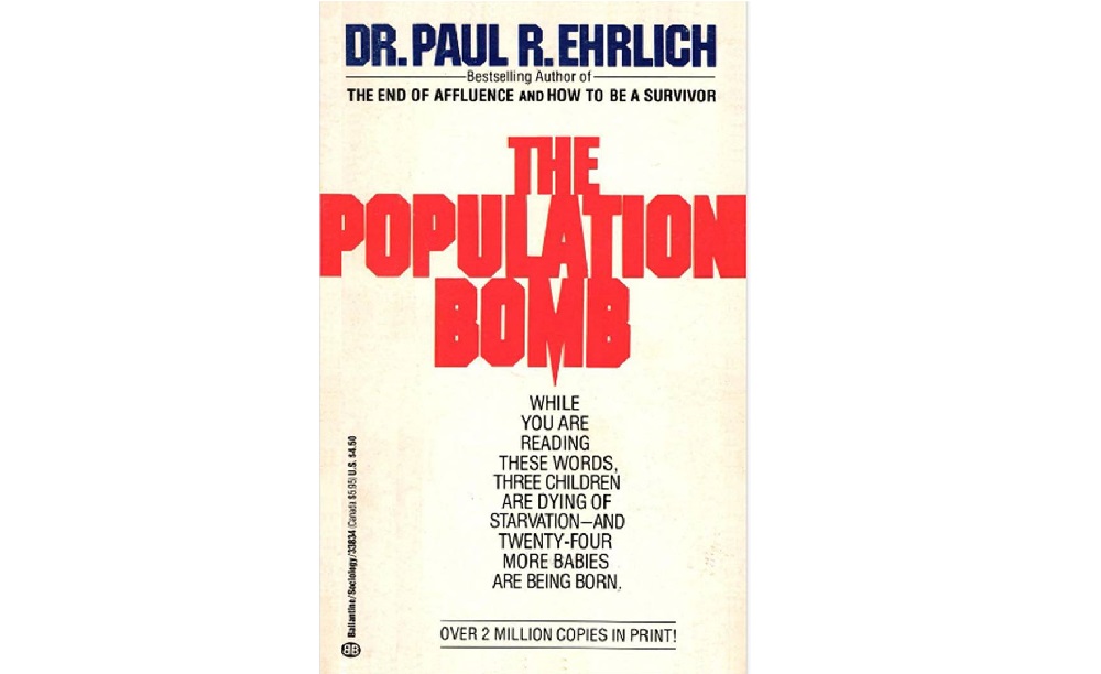 Обложка книги The Population Bomb («Популяционная бомба»)