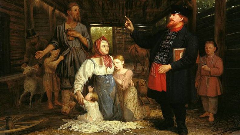 Красносельский Александр. «Сбор недоимок».1869