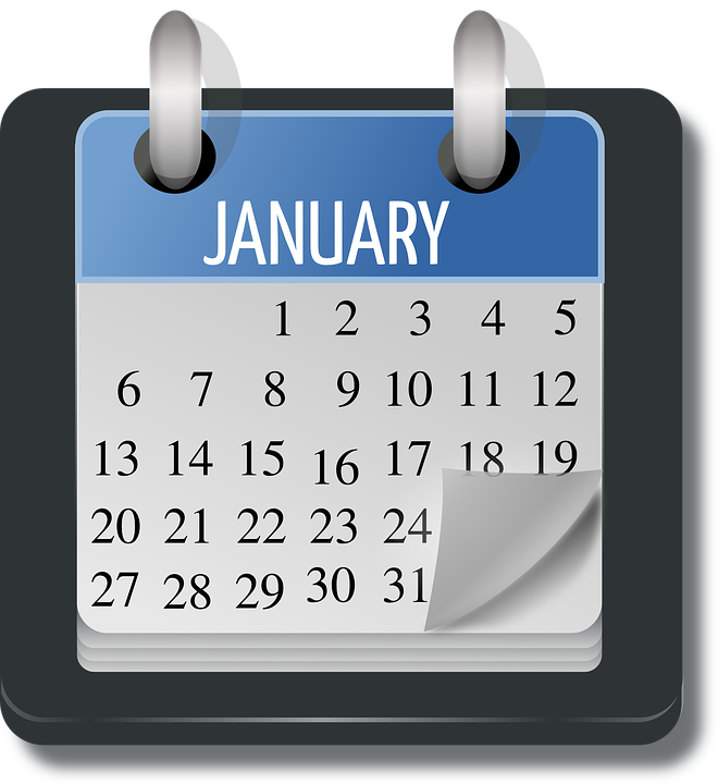 Календарь — январь 2020 г