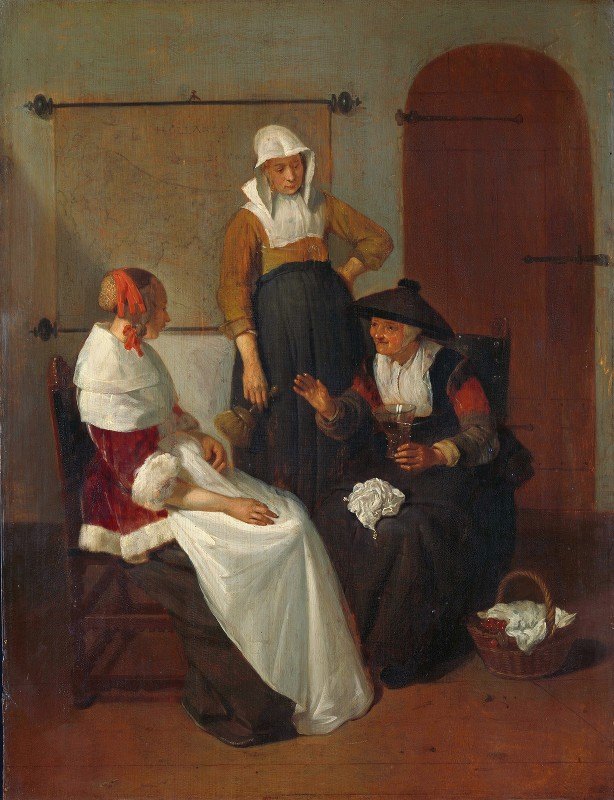 Квиринг Герритс ван Брекеленкам. Доверительный разговор. 1661