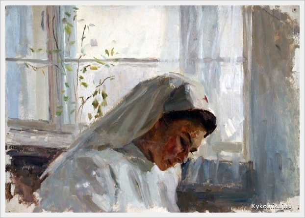 О. А. Качаров. Медсестра. 1950 год.