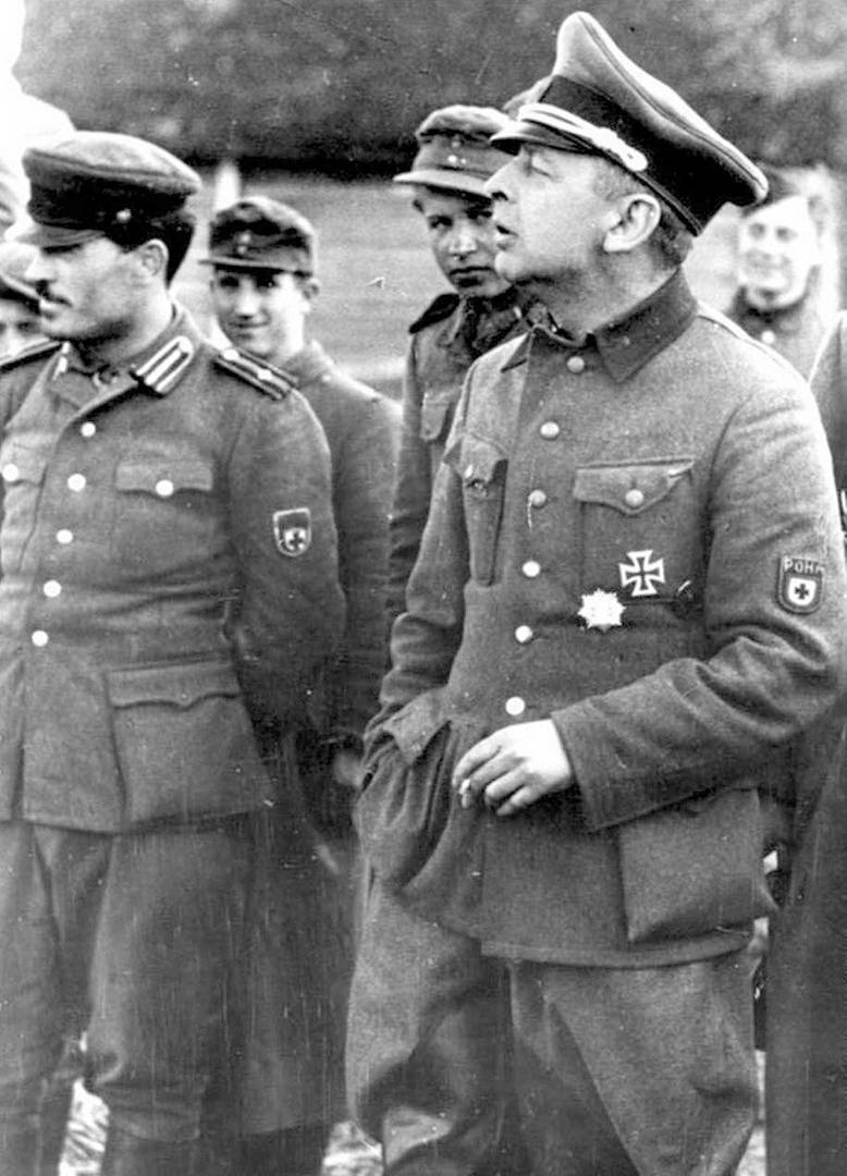 Командир «Народной бригады Каминского» РОНА Б. В. Каминский. 1944