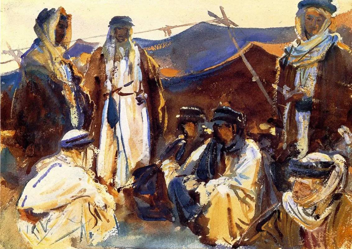Джон Сингер Сарджент. Лагерь бедуинов. 1906