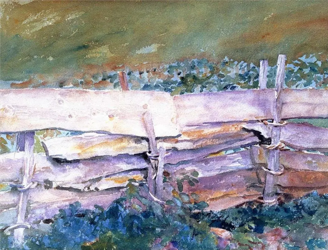 Джон Сингер Сарджент. Забор. 1914