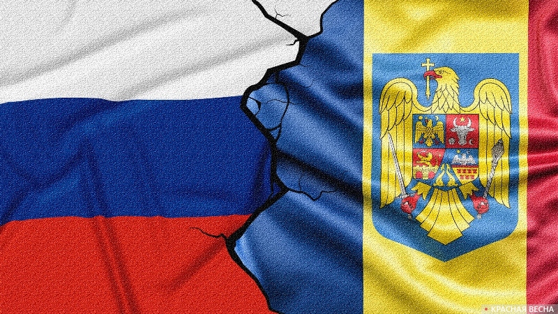 Молдавия. Россия. Флаги
