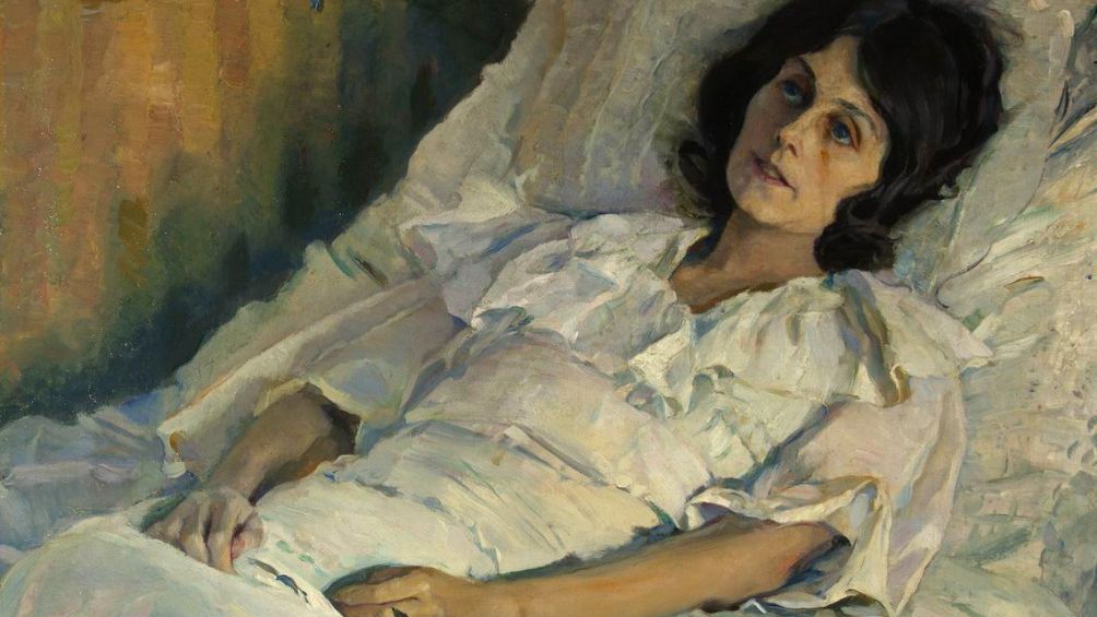 Михаил Нестеров. Больная девушка (фрагмент). 1928