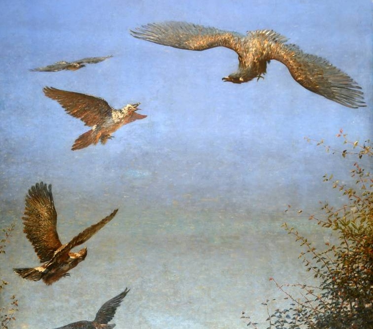 Василий Верещагин. Орлы (Забытый солдат). Фрагмент. 1881-1885