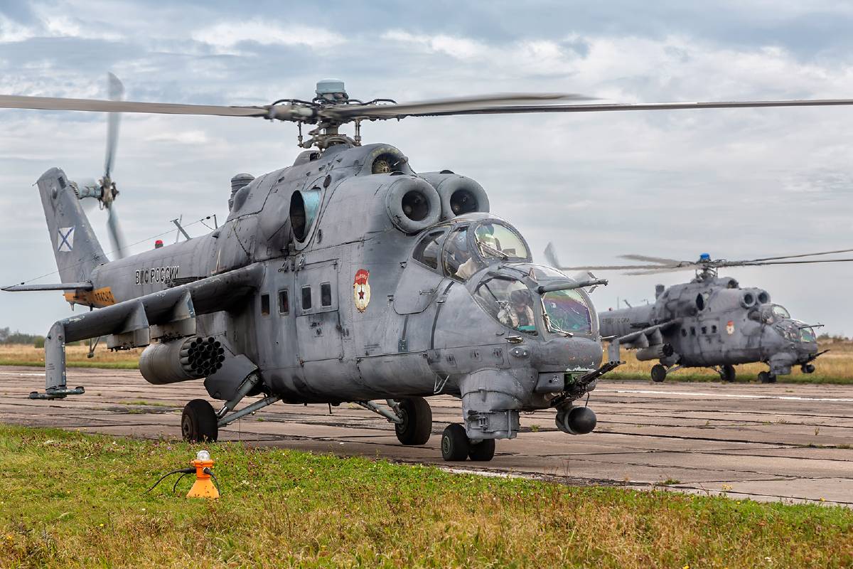 Ударные вертолеты Ми-24