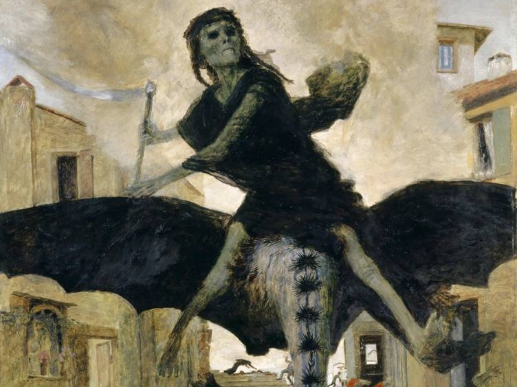 Арнольд Бёклин. Чума (фрагмент). 1898