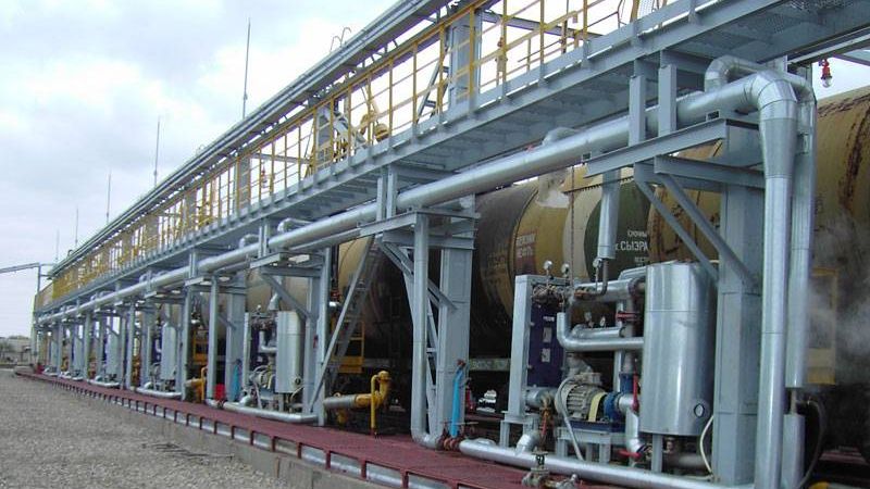 Установки разогрева и слива вязких нефтепродуктов из ж/д цистерн