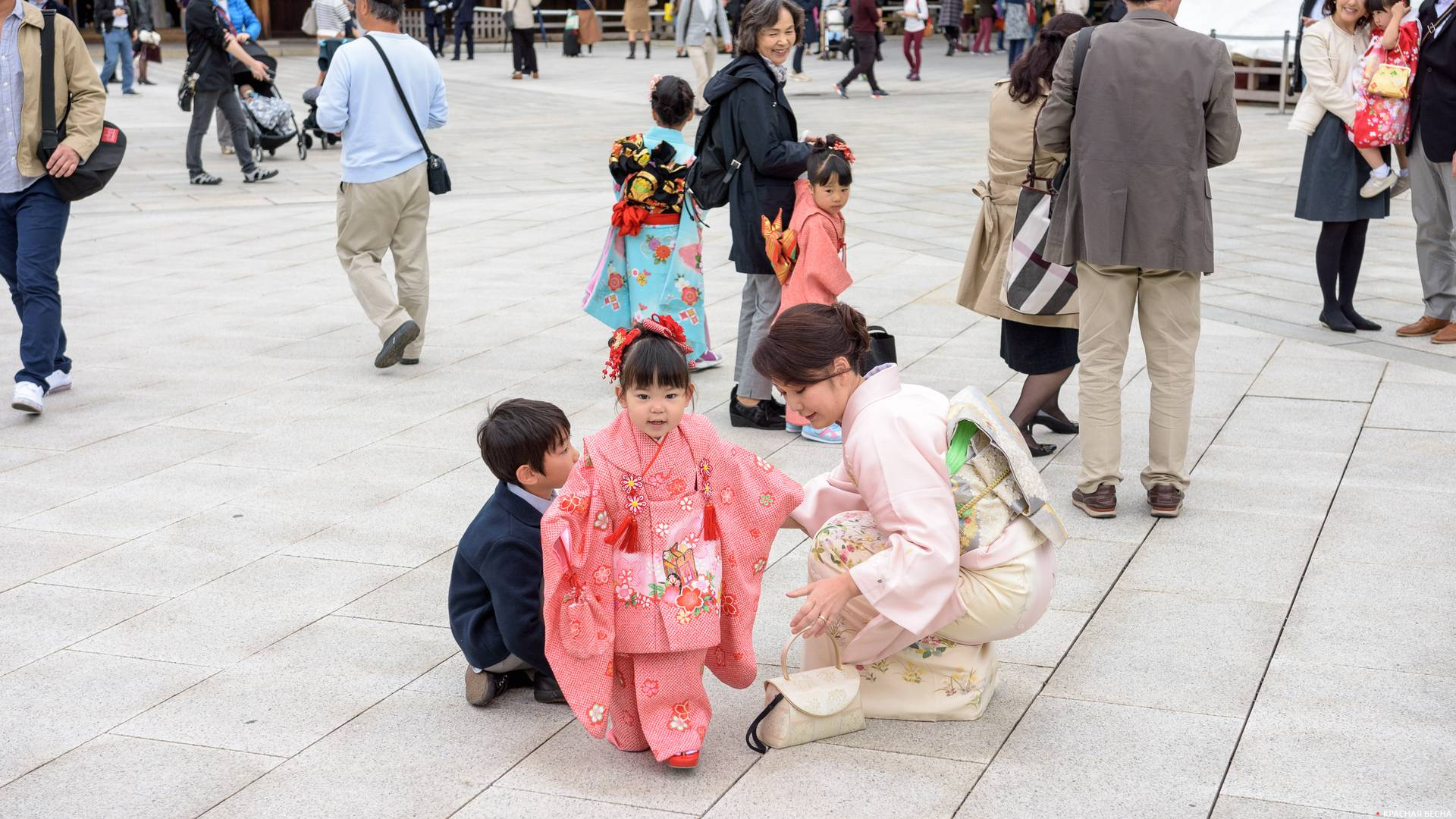 Дети. Храм Мэйдзи, Токио, Япония