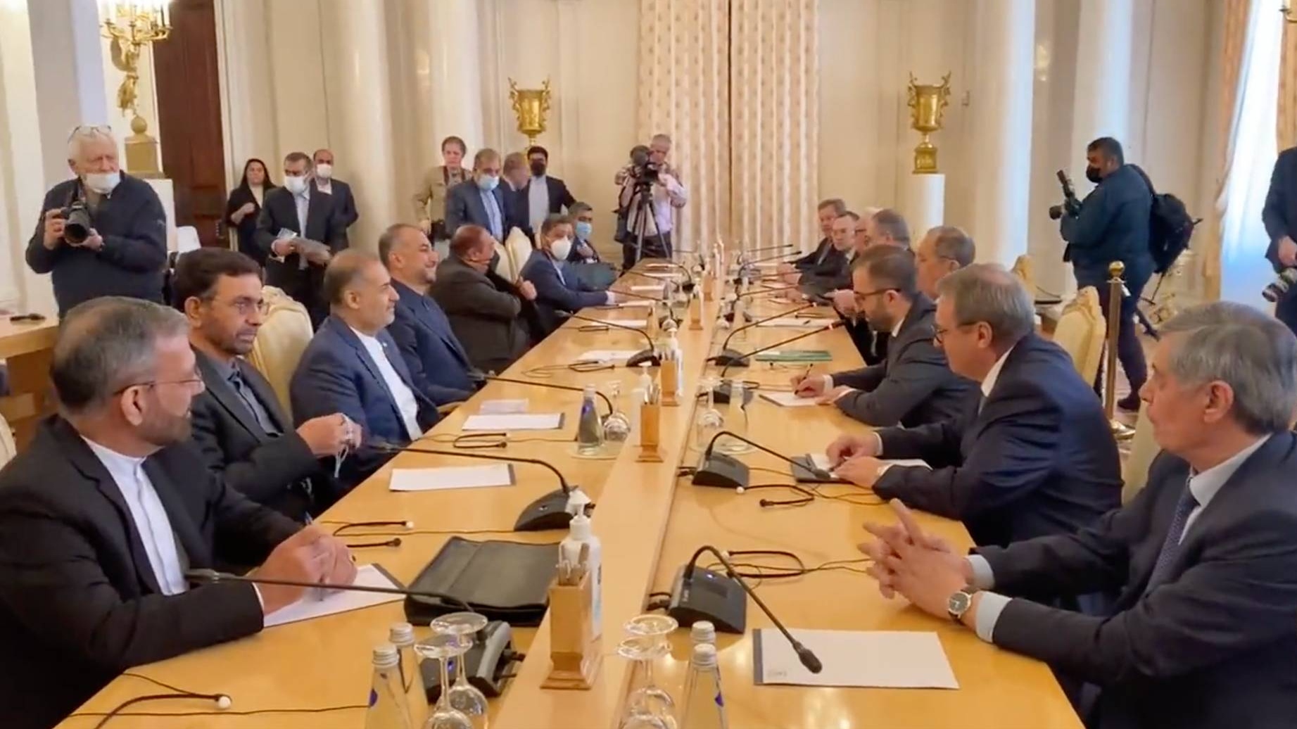 Встреча делегаций Ирана и России в Москве