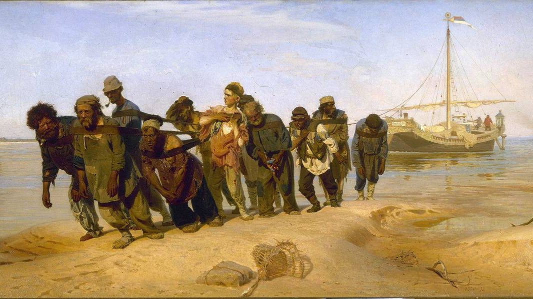 Илья Репин. Бурлаки на Волге.1873