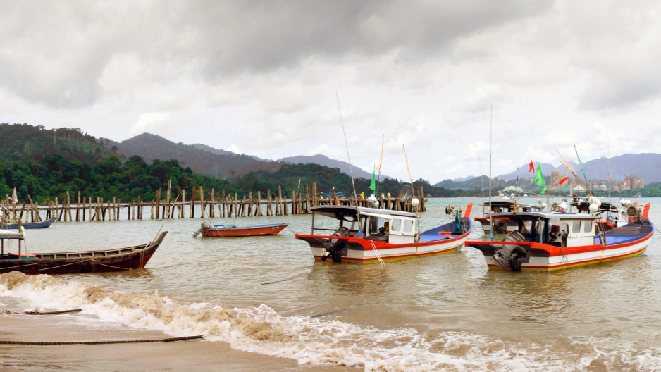 Малайские рыболовные лодки