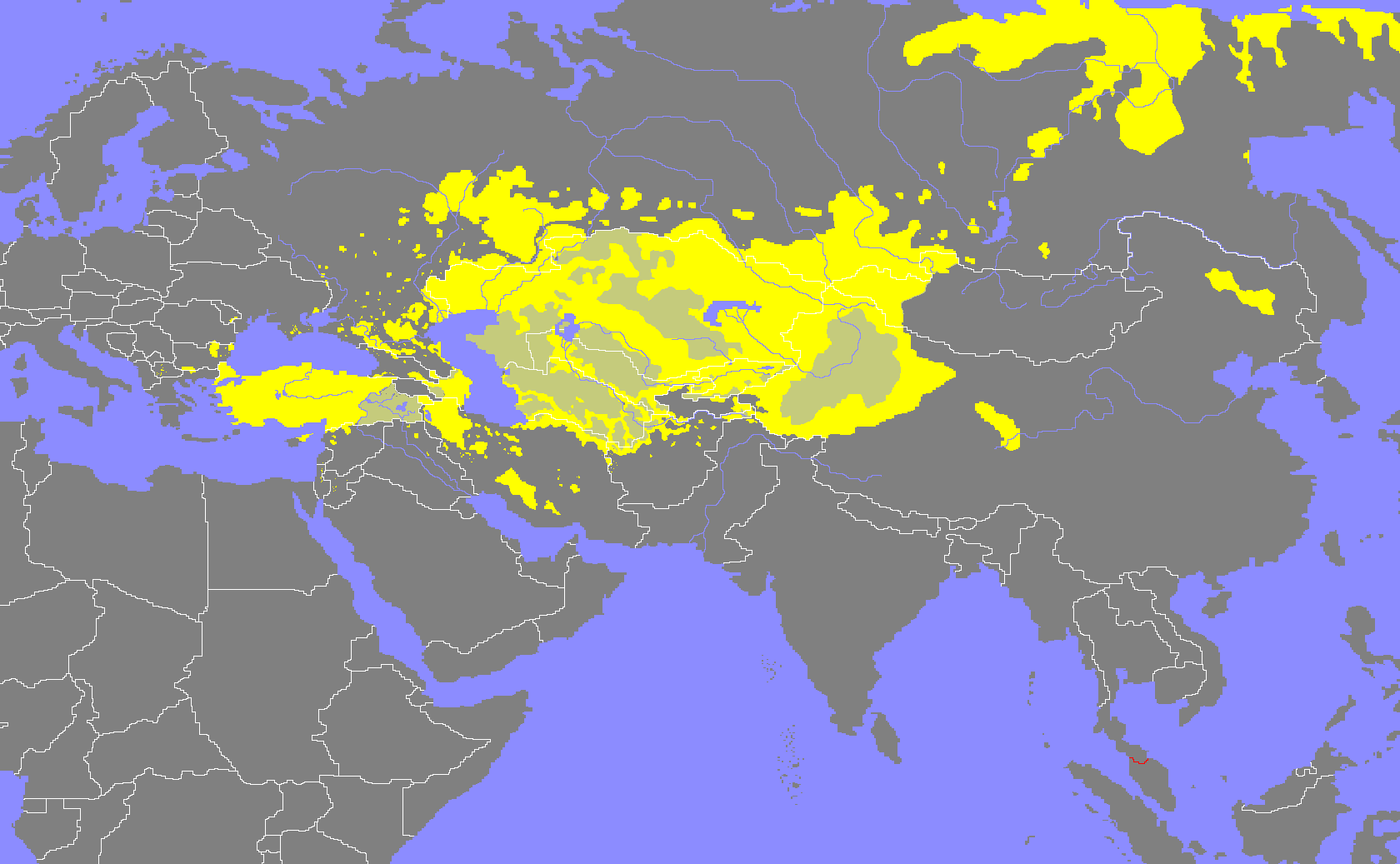 Распространение тюркских народов